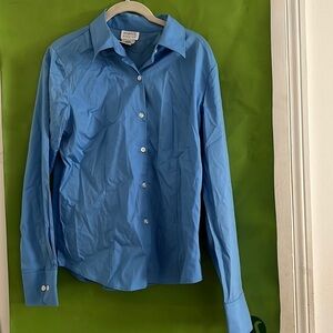 Ladies medium blue dress shirt